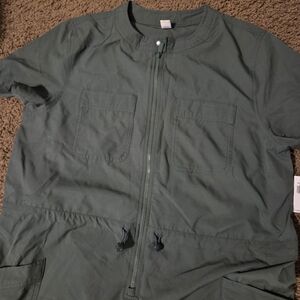 Old Navy Green Zip-Up Jumper Size Large